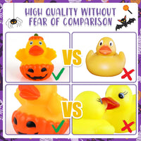 DMSKY 52 Pcs Halloween Rubber Ducks in Bulk, Assorted Styles – Fun for Kids & Family - Pack of 52 - image 4