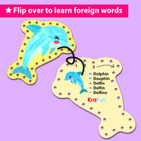 KRAFUN Princess, Unicorn & Mermaid Lacing Cards Age 3+ - Mermaid - Standard - image 4