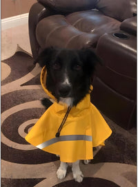 Large Dog Raincoat Adjustable Pet Water Proof Clothes Lightweight - Yellow / 3X-Large (Pack of 1) - image 3