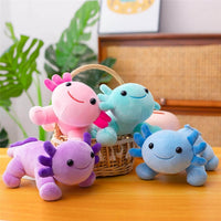 Axolotl Plush Toy, 10.8” Soft Cute Axolotl Stuffed Cotton Plush Pillow Kawaii Salamander Animal - Blue - image 4