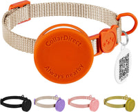 Tribal Aztec Cat Collar 2-Pack, Breakaway with Bell – Essentials for Cats - Orange, AirTag Holder, 6-7"