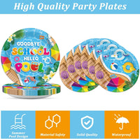 CHUNNIN 200 PCS Gone Fishing Party Plates Napkins Fishing Tableware - Pool - image 3
