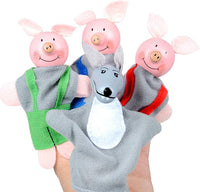 DIY-SCIENCE three little pigs and wolf finger puppets for toddler storytelling - view 2