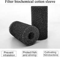 6X Pre-Filter Sponge for Aquarium Shrimp Fry Fish Tank Filter Pump Prefilter Sponge Replacement Foam Cover 3.2 X 1.6 Inch with 0.6" Hole Diameter