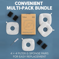Veken Cat Water Fountain Filters, F1 Series - 4 Filters+4 Sponges (2 month supply) - image 2