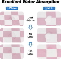 CooRug Checkered Dog Food Mat, Pet Feeding Mat 20" L x 12" W - Pink / 24"L x 16"W - image 4