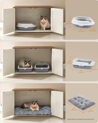 Feandrea Cat Litter Box Enclosure, End Table - image 3