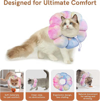 Cat Collar Soft, Adjustable Soft Protective Neck Cats Recovery Cone After Surgery