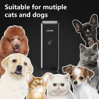 Professional Household Waterproof Low Noise Pet Hair Clippers - Ap005-black - image 3