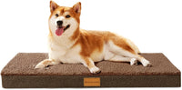 Patas Lague Orthopedic Large Dog Bed Washable Pet Sofa Mat 36''X24'' - 30"L x 20"W x 3.5"Th / Brown