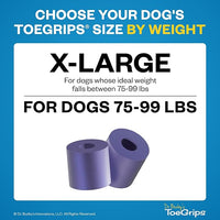 Dr Buzby's XLarge ToeGrips for Dogs - Instant Traction on Wood/Hardwood Floors - Anti Slip Relief - Grippers for Senior Dogs - Stop Sliding Instantly - Rubber Nails for Paws - 1 Pack (20 Grips)