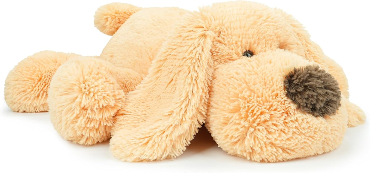 WEIGEDU floppy stuffed dog plush, 20 inch brown puppy with soft plush fur