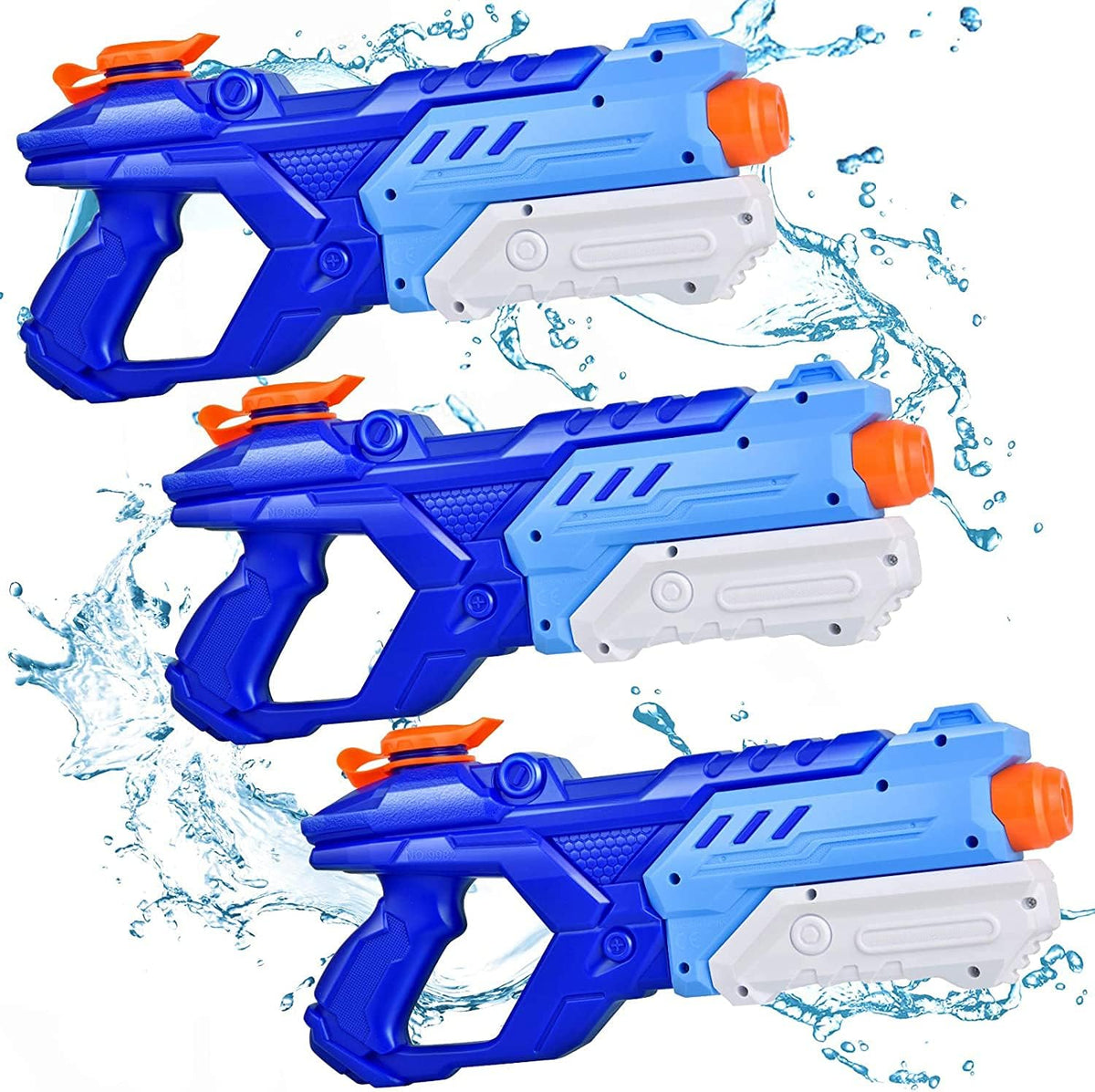 Quanquer 3 Pack Water Guns for Kids Adults - Blue