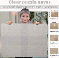 Puzzle Glue Sheets Clear Extra Large Puzzle Saver Peel and Stick - 8 Sheets - image 4
