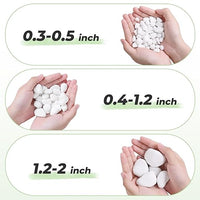 SIDONG 10 LB White River Rocks, 0.3-0.5 Inches Matte Pebbles for Indoor Plants, Aquarium Rocks Used in Fish Tank, Decorative Stones for Plants, Vases, Home Décor, Crafting, Garden Landscaping