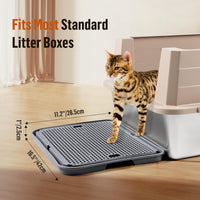 Cat Litter Box Step, Large Cat Litter Ramp with Filter Function - Dark Grey Large - image 2