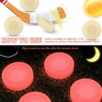 Deekin glow in the dark hockey pucks glowing green, PVC pucks with matte finish - view 13