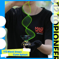MAGICYOYO V12 Finger Spin Yoyo - Black Green Cyan - image 2