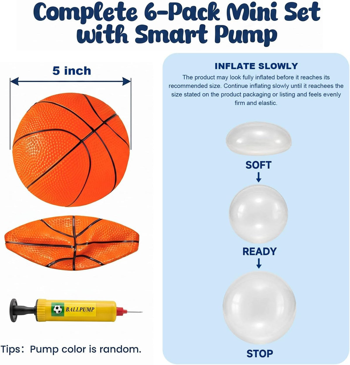 Shindel 5 Inch Mini Basketball - Orange - image 2