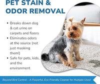 BIRD BARRIER Product Image Dissolve-It Enzyme Cleaner Concentrate |1 Quart Ready to use | Bird Dropping Remover, Pet Urine & Odor Eliminator for Carpets, Hardwood Floors, Drains & Grease Traps