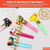 25pcs Party Blowers,Colourful Noisemakers Party Blowouts Squawkers Fringed Noise Maker,Birthday - Party whistle - image 4