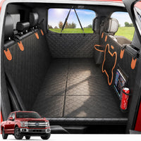 XL Hard-Bottom Dog Car Seat Extender for Trucks & SUVs – Waterproof Rear Seat Hammock for Large Dogs