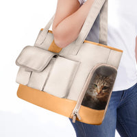 Cat Carrier, Dog Carrier, Pet Carrier - Beige