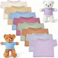 Jecery 8 piece stuffed bear shirts in assorted colors for sublimation - view 2