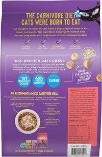 Tiki Cat Born Carnivore High Protein Dry Cat Food, Chicken Herring & Salmon Meal, 2.8 lbs. Bag