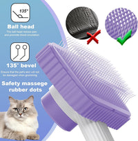 Cat brush, Cat Brush for Long or Short Haired Cats – Essentials for Cats - Violet - image 2