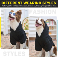 Security Dog Hoodie for Small Medium Large Dogs Boys Girls – Essentials for Dogs - #1 Black (Yellow SECURITY Printed) / Medium - image 2