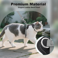 Plutus Pet Adjustable Cat Harness and Leash Set - Gray - image 3
