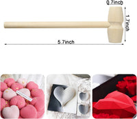 TDOCK mini natural wooden hammers for breakable chocolate, 50 pack - view 3