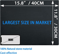 Reptile Basking Platform 6 × 6", Extra Large Reptile Slate - 15.7 × 11.8 IN - image 2