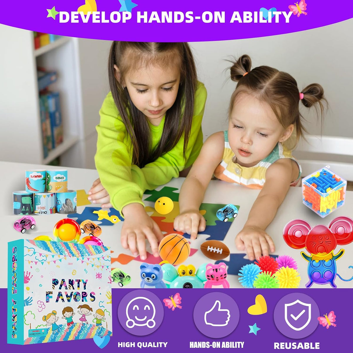 1000Pcs Bulk Party Favors for Kids, Fidget Toys Pack - Fidget Toys 02 - image 4