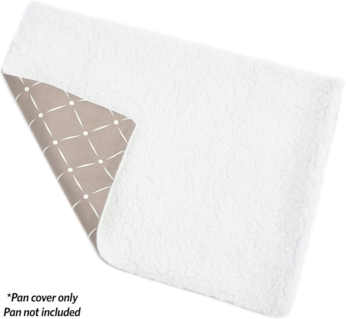 MidWest Homes for Pets Quiet Time Reversible Crate Pan Cover 36' - Mushroom Diamond/Fleece / Crate Pan Cover 24" - image 4