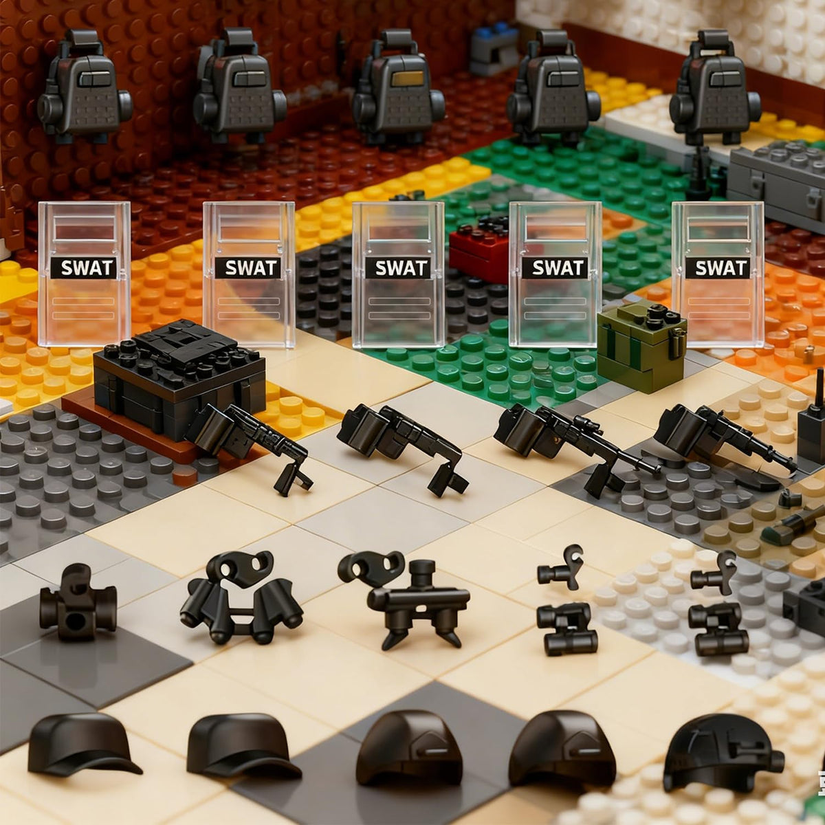 HIMIRICH black military weapons pack accessories for mini figures - view 34