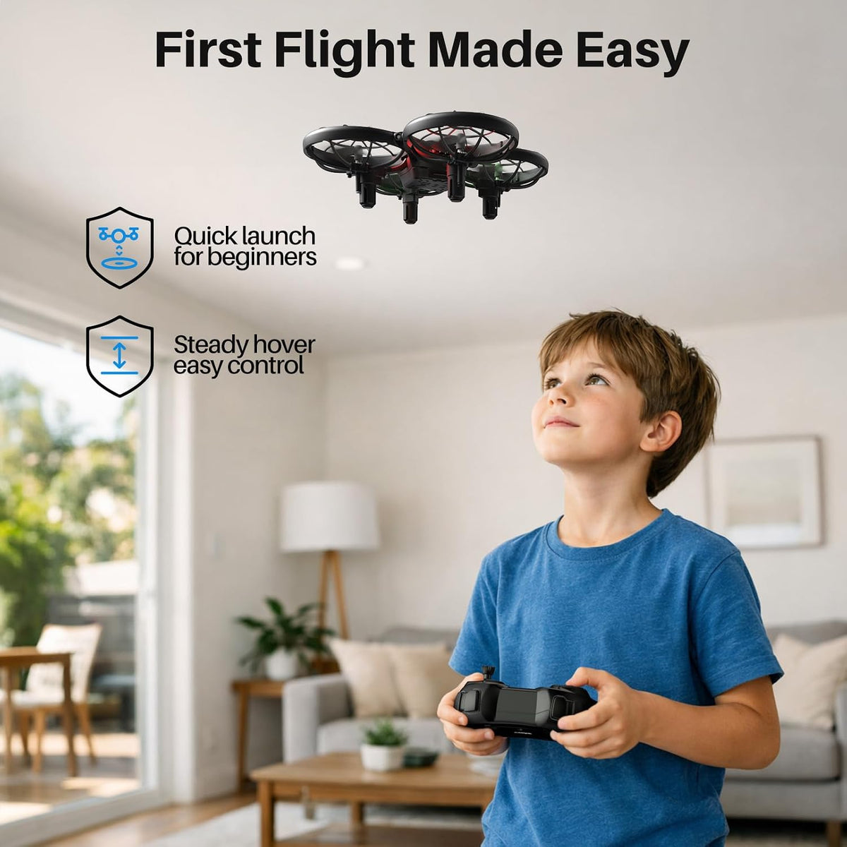 SYMA X100 Indoor Drone for Kids 8-12, Obstacle Avoidance - image 4