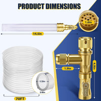 Gravel Vacuum for Aquarium Water Changer Fish Tank Cleaning Tools - 70ft - image 2