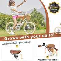 Petimini 12 14 16 18 20 Inch Kids Toddler Bike for Boys Girls – Fun for Kids & Family - White / 20 Inch - image 4