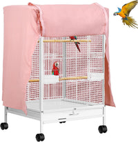 QBLEEV Bird Cage Covers, Breathable Blackout Birdcage Covers for Night – Essentials for Birds - Pink / 20.5"L X 20.5"W X 29.1"H