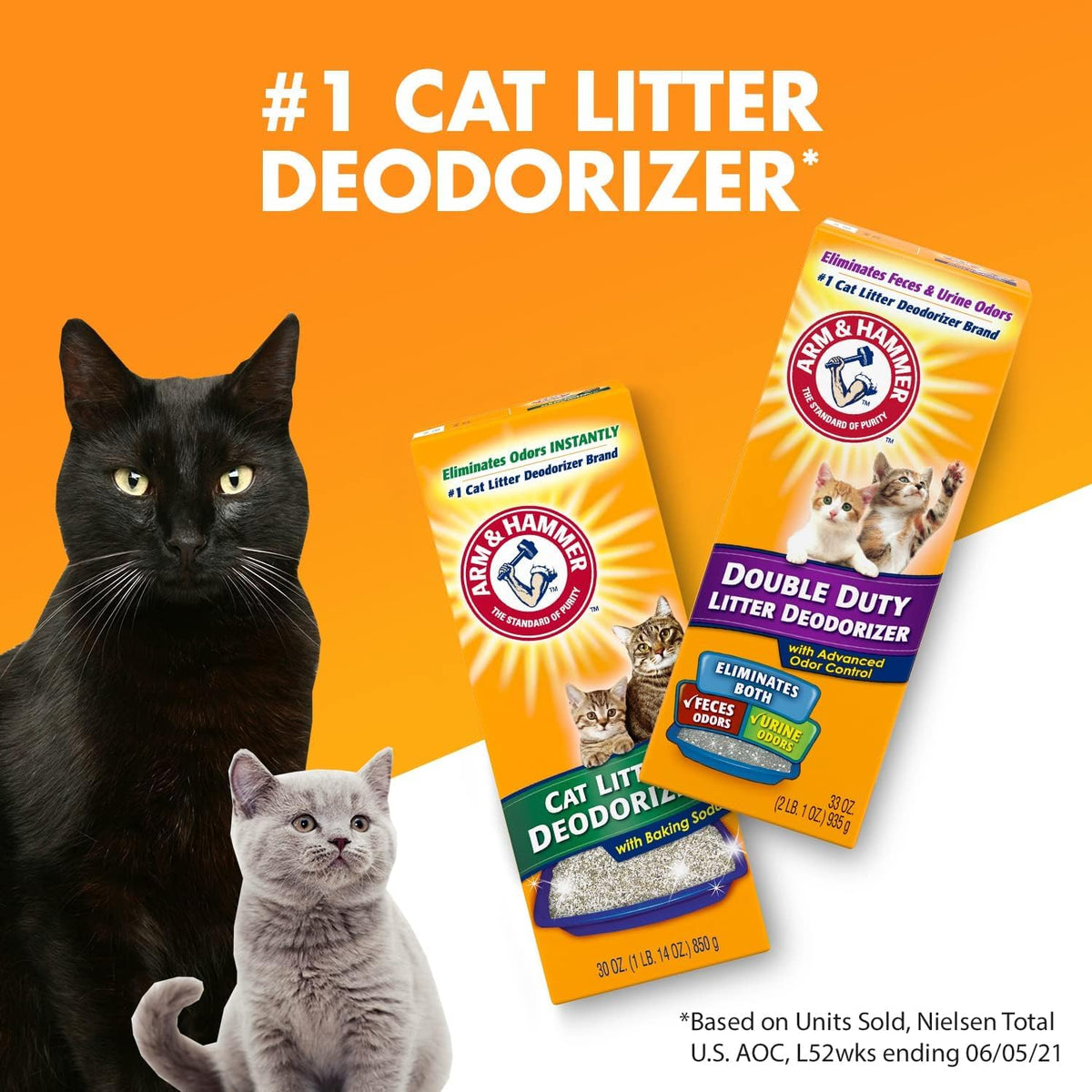 ARM & HAMMER Cat Litter Deodorizer Double Duty - Double Duty / 20 oz (Pack of 6) - image 2
