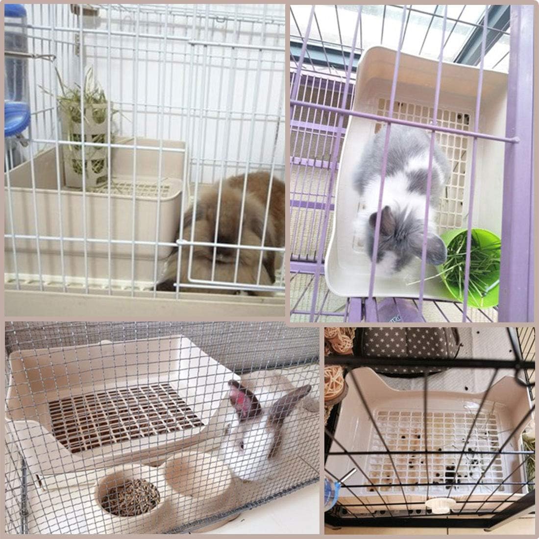 PINVNBY Large Rabbit Litter Box - Brown - image 4