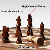 17 Inch Large Chess Set for Adults & Kids - 15.4 inches - image 2