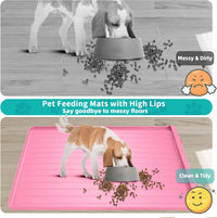 Dog Mat for Food and Water - Pink / 39.4"L x 27"W - image 3