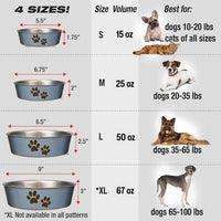 Loving Pets Bella Dog Bowls, Stainless Steel Dog & Cat Bowls - Blueberry / Large (35-65lbs) - image 3