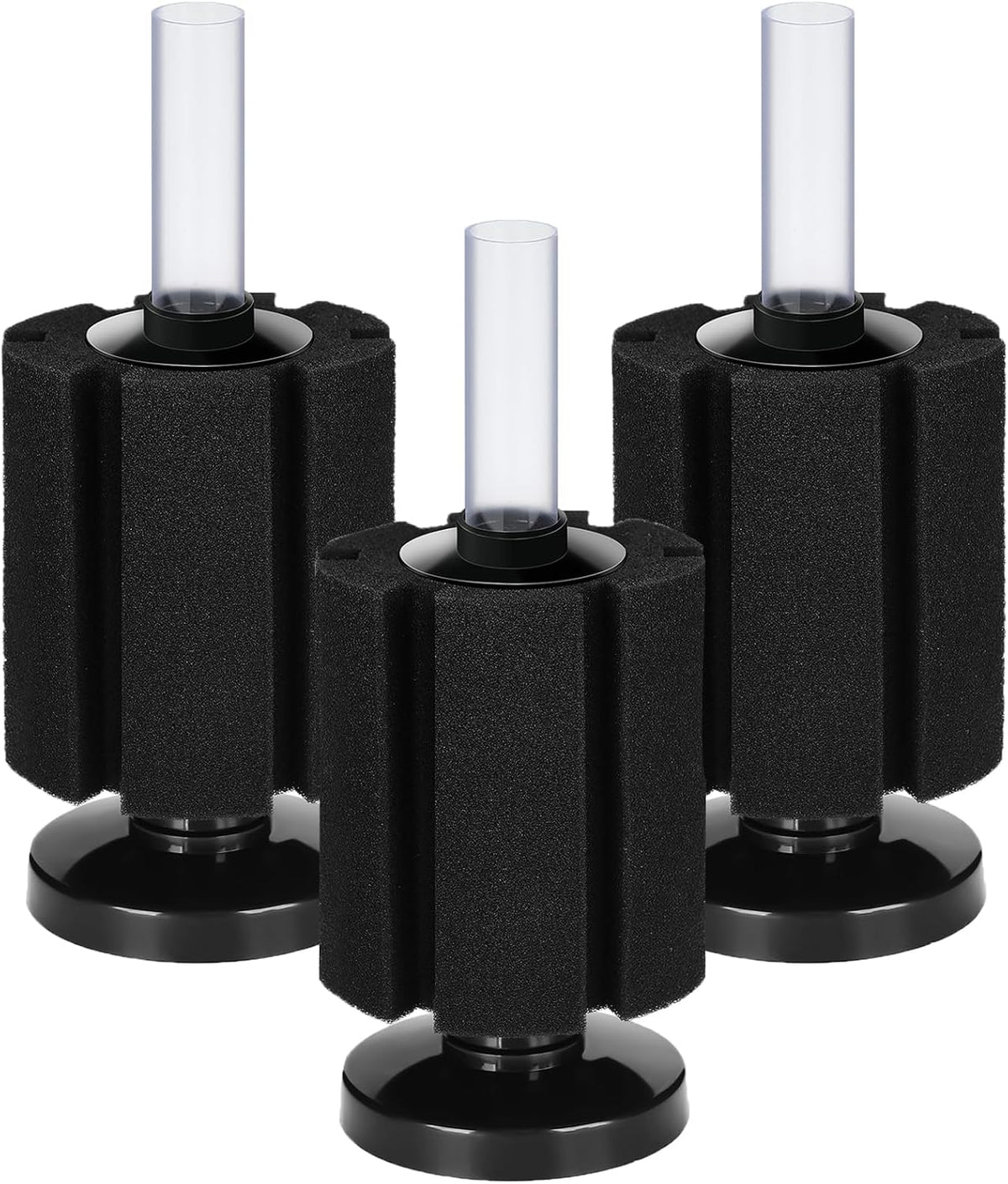 AQUANEAT 3 Pack Aquarium Bio Sponge Filter Breeding Fry Betta Shrimp - M Large up to 50Gal