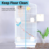 Large Bird Cage Seed Cather - 78.5*27.6in-white - image 3