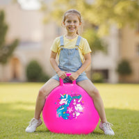 ZOOJOY Hopper Ball, Hopping Toys for Kids - Age:6-12(20''/50cm) / Pink Unicorn - image 3