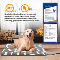 Large Dog Heating Pad 34×21in Obtained MET&UL Dual Certification-Gray – Essentials for Dogs - Gray / 34x21 in - image 4